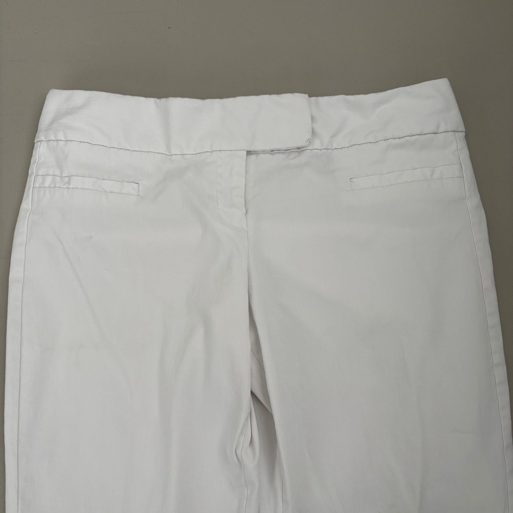 The Limited Exact Stretch White Cropped Capri Pants Size 8 Business Casual - Picture 5 of 8